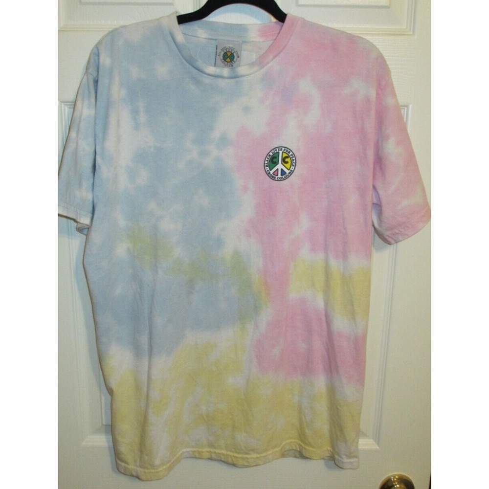 Cross Colours Black Lives For Peace Tie Dye Graphic Tee M